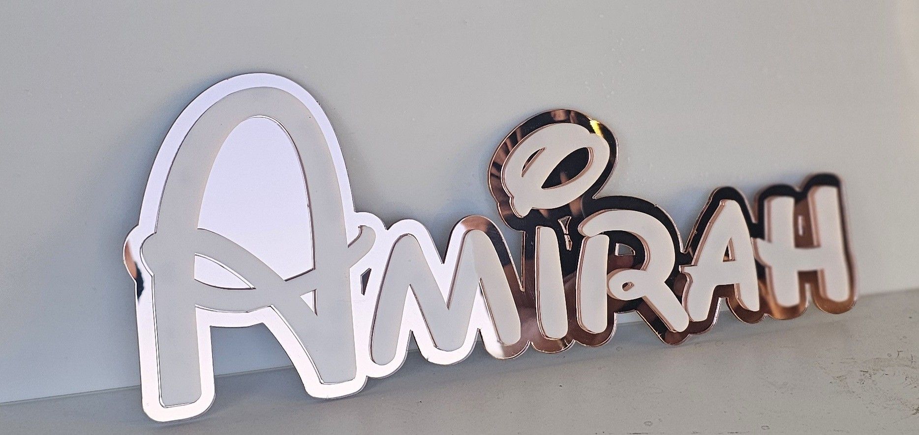 Custom Acrylic Names Sign