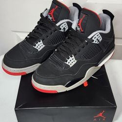 Jordan Retro 4 Bred OG 2019 Size 8.5