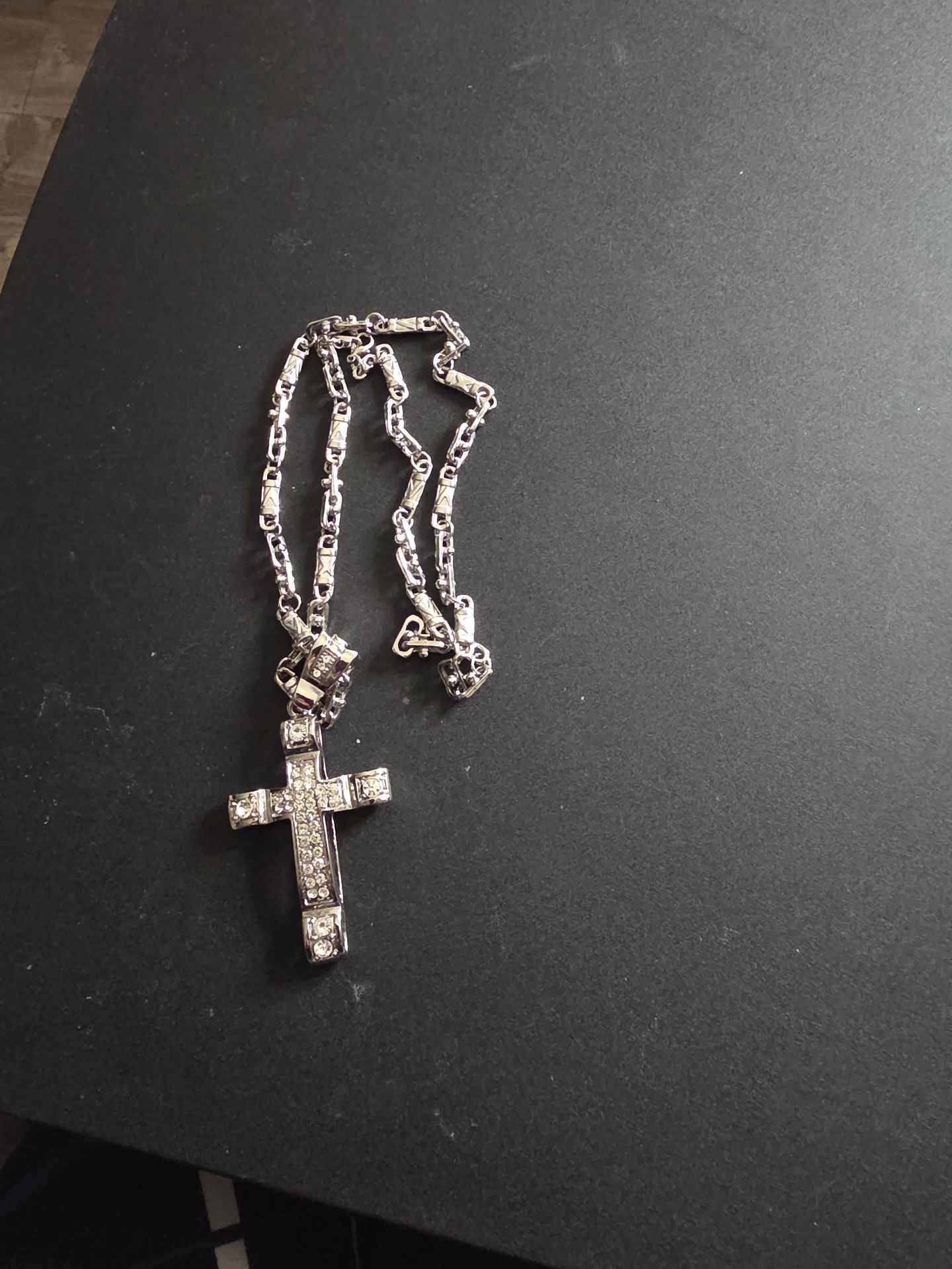 Beautiful cross with silver chain