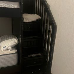 Dark Brown Bunk Bed 