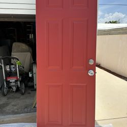 30” X 80” STEEL IMPACT DOOR- INSULATED- in VERY GOOD CONDITION!