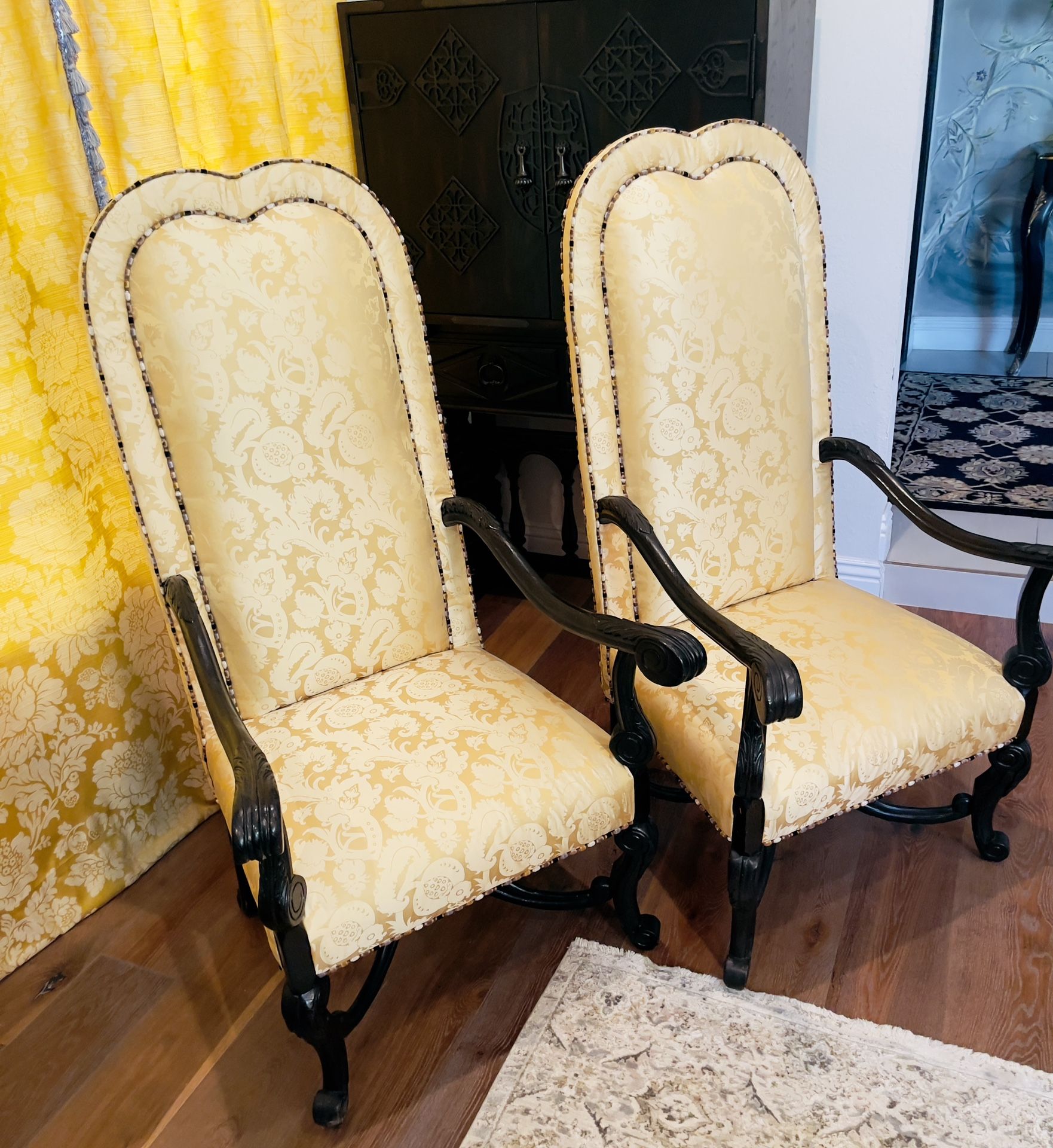 Spanish Style High Back Chairs