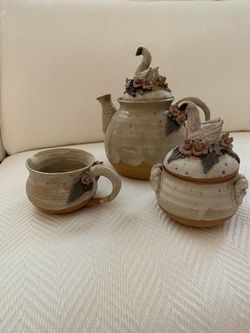 Handmade pottery Beautiful Tea set
