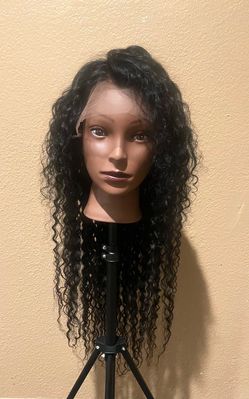 ✨ 30” Deep Curly 13x6 Human Hair Blend Lace Front Wig ✨