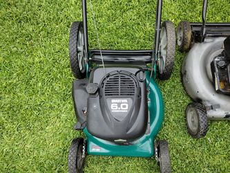 Green Big Wheels Lawnmower!