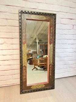 Large Pier1 Hand Painted Standing Mirror