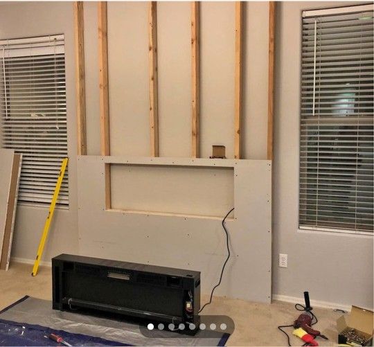 Fireplace Insert Wall Custom