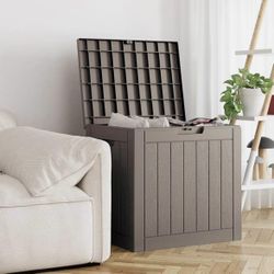 NEW-32 Gallon Deck Box Lockable Resin Indoor Outdoor Storage Box waterproof