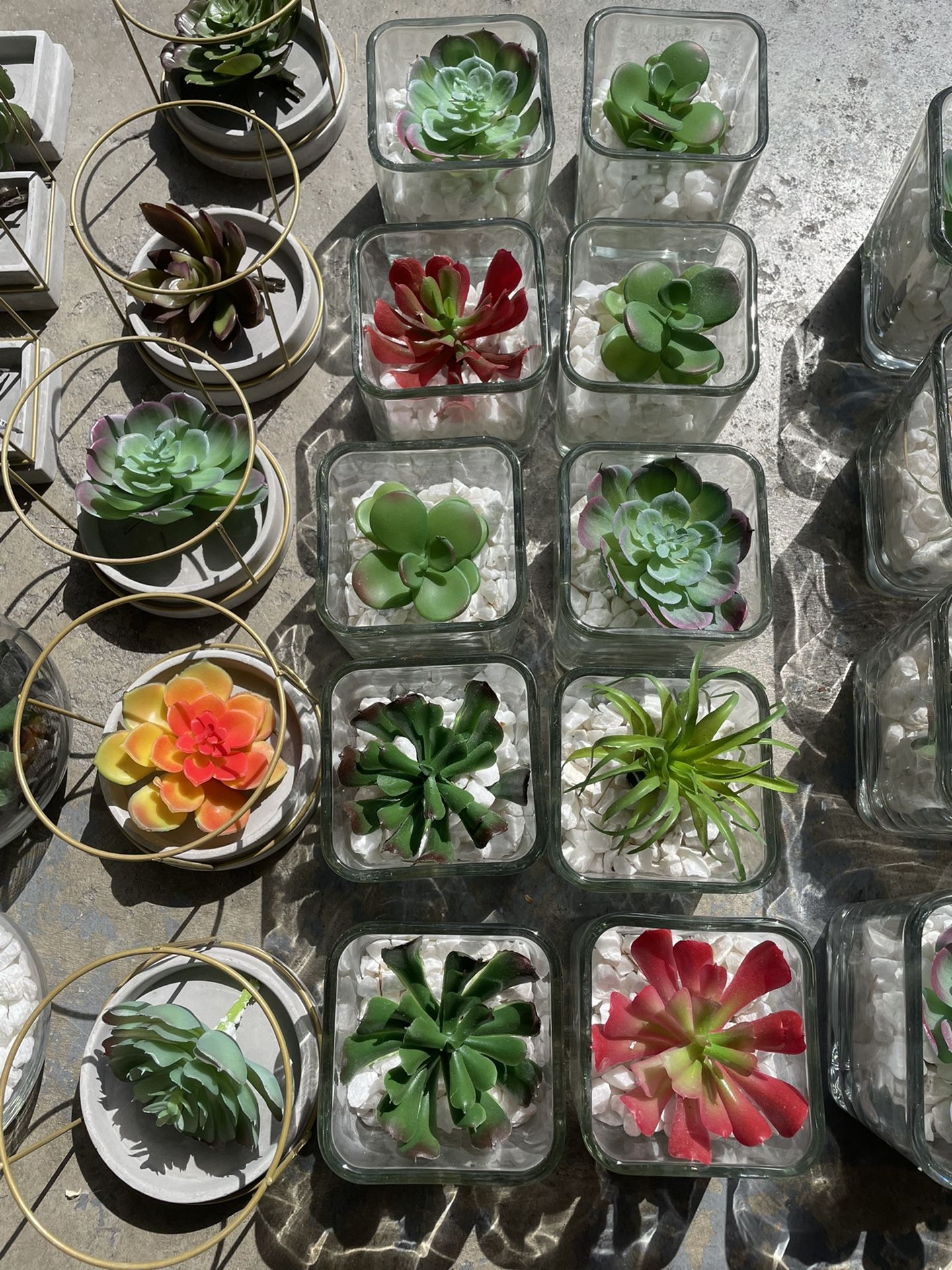 Faux Succulent Centerpieces/decor