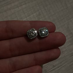 D Color Moissanite Halo Earrings (Perfect Mothers Day Gift) 