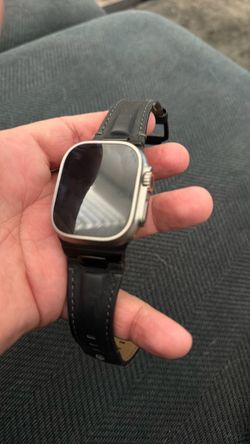 Apple Watch Ultra with Leather Band