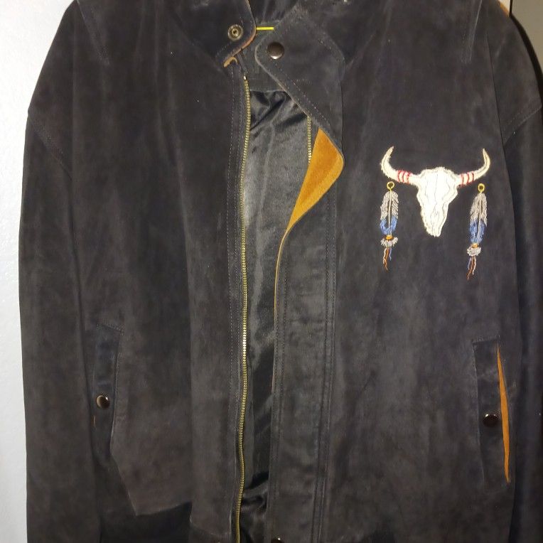 Sweade Leather Jacket Size Large