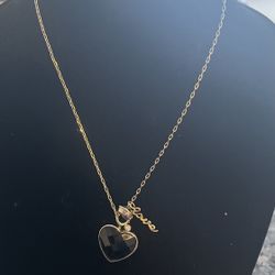 Heart and Love 18 Inch Silver Necklace 