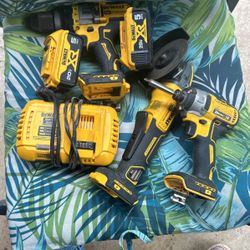 Dewalt Drill And Batteries 