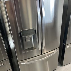 Stainless Steel 26 Cu. Ft. Smart WiFi Enabled French Door Refrigerator 