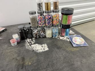 Glitter Shapes, UV Resin Crafts And Etc….