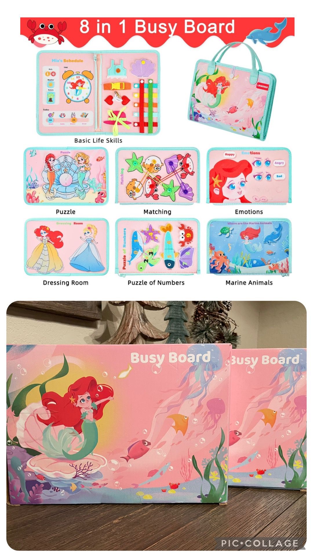 New Educational Montessori Learning Busy Boards. Part Of A Huge Sale!