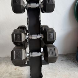 Dumbell Sets And Rack %40 Off Brandnew 