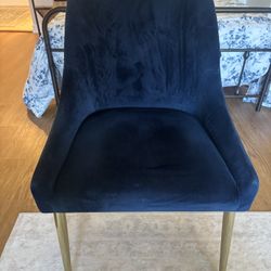 Blue Velvet Chair
