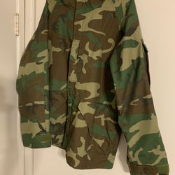 Military, Gore-Tex, parka and pants, Woodland camo medium