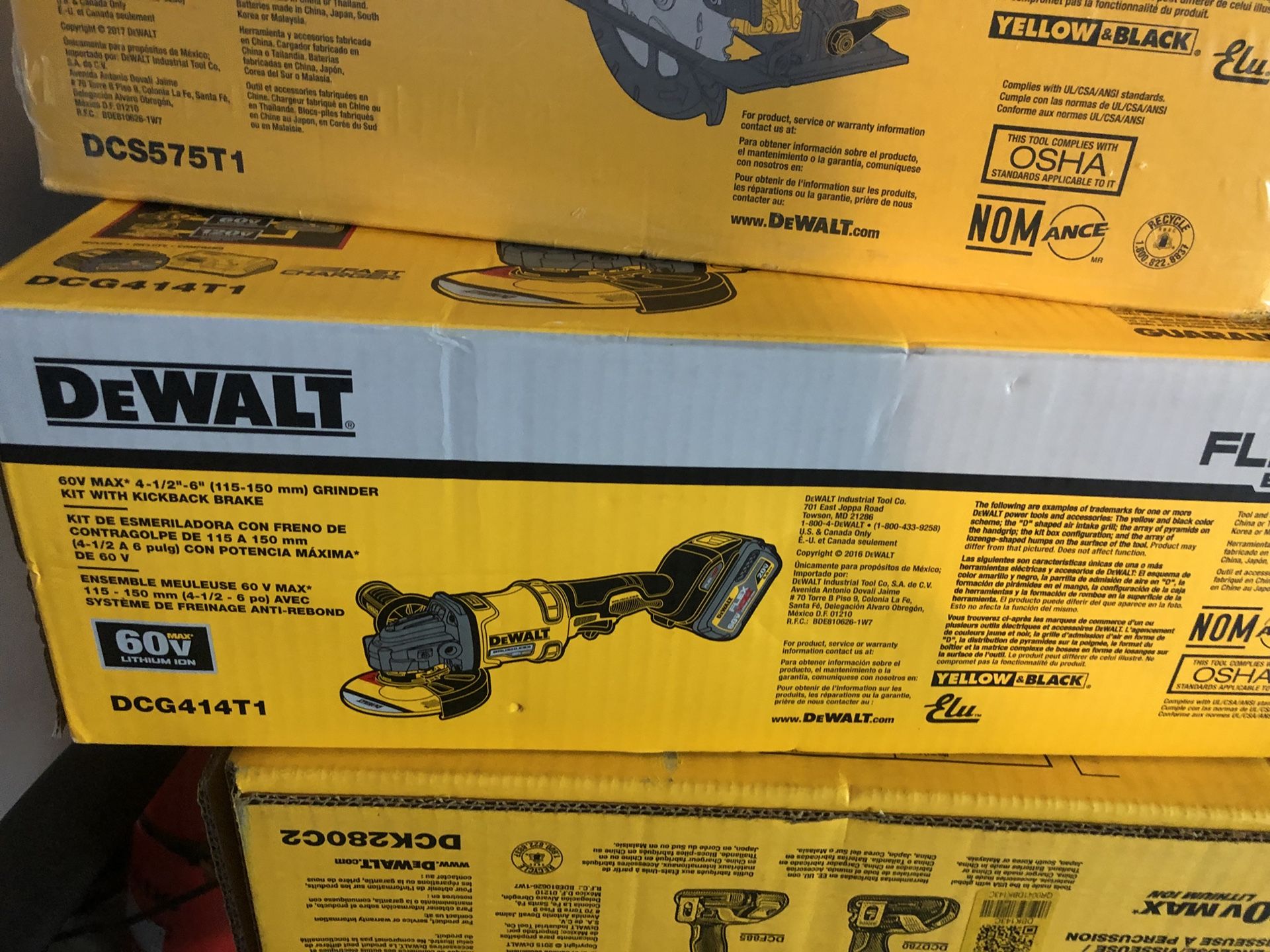 Dewalt grinder flexvolt