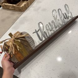 Thankful Fall Decor Sign 