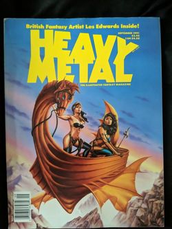 HEAVY METAL Magazine Sept. 1991! Great Condition! 