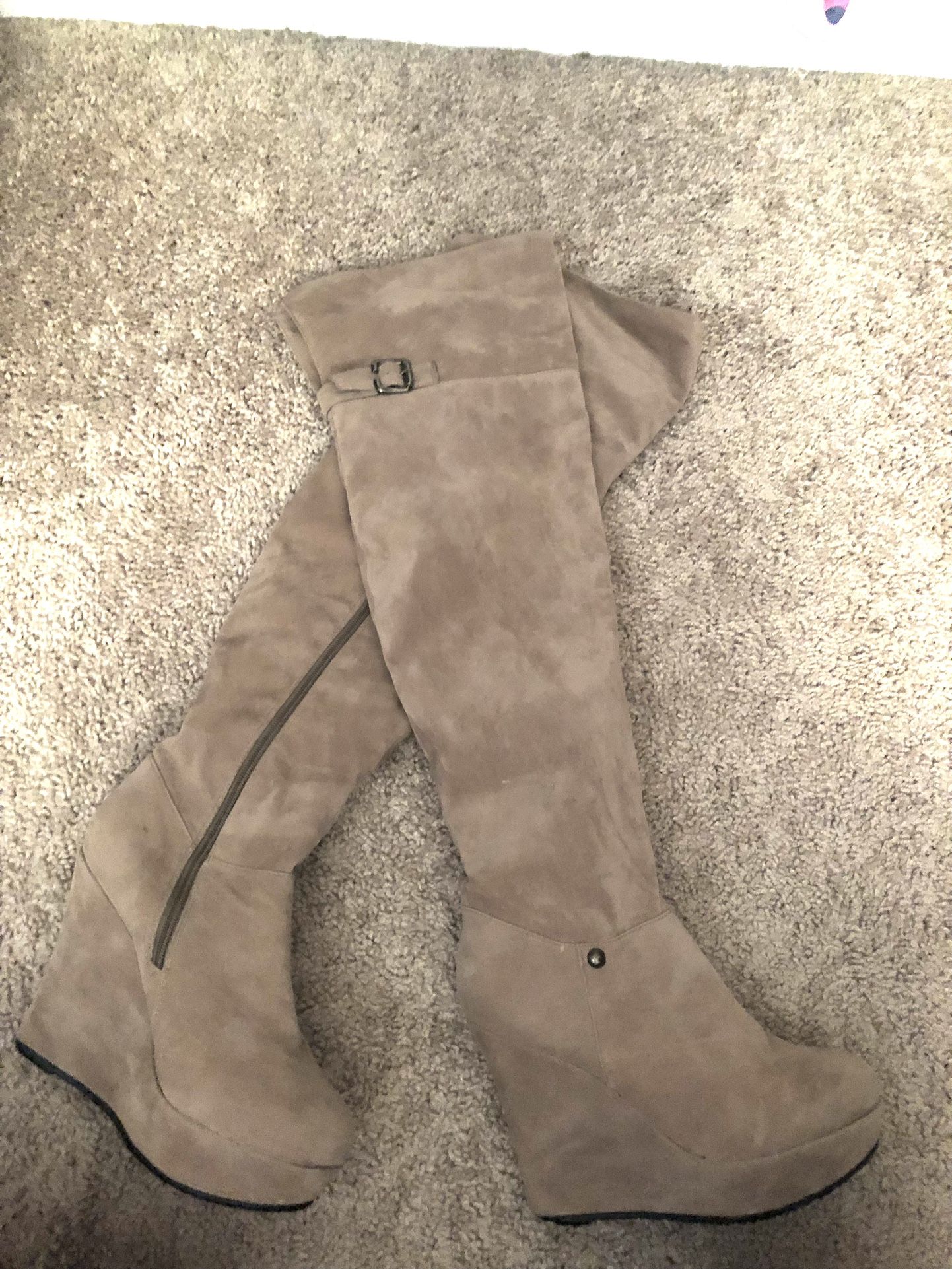 Wedge Boots- Never Worn 