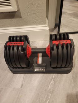 Adjustable dumbell (52.5 lbs max)