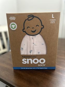 Brand New Sealed Snoo Sack Happiest Baby Large Pink Rose Planets