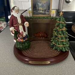 Thomas Kincaid “The Stockings Were Hung” Personalized Sculpture (with Music) 