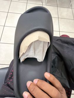 Black Yeezy slides