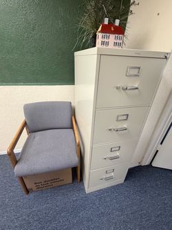 Metal file cabinet