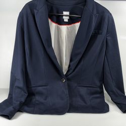 J.C.Penney  JCP Navy Blue Women’s Lined Career Blazer Business Extra Large