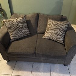 Couch Set With Glass Tables 