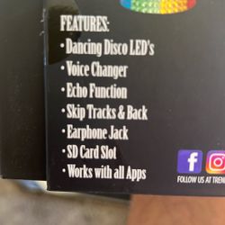 Bluetooth Stereo With LED Light up Speakers 
