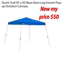 Ozark Trail 10' x 10' Slant Leg Canopy. Brand new $50 cash only pick up east Palmdale