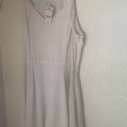 White Express Dress Size 8 New