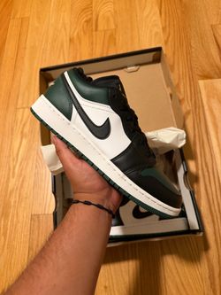 Air Jordan 1 Low Green and Black