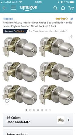 Door knob (bought 6 have one leftover!)