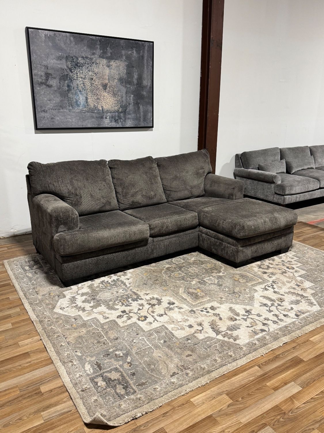 Reversible Chaise Sectional Sofa β Apartment Size π Delivery Available