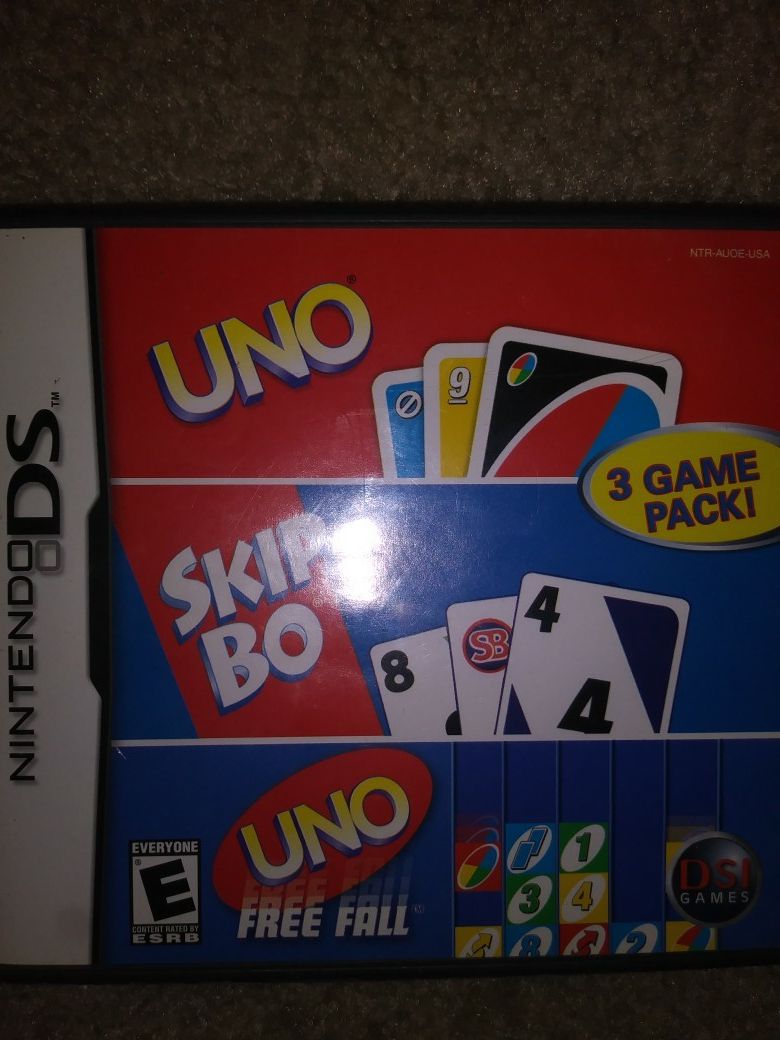 3 game pack uno and skip bo