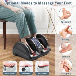 SLABWAY Foot, Ankle, Calf & Leg Massager with Heat + Remote – $45