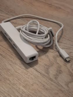 3 Port USB to Ethernet Adapter