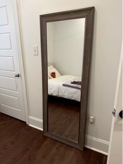 Full-Length Floor Mirror w/ Wood Frame