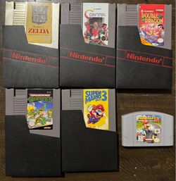 Nintendo NES Retro Games – Zelda, Contra, TMNT, Mario Kart 64 +