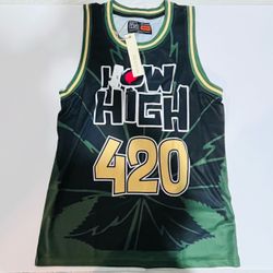 Reason How High 420 Basketball Jersey Medium