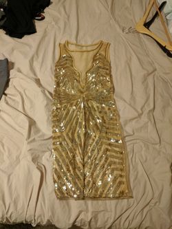 Gold dress size 4