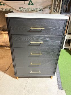 1 Black nightstand solid wood