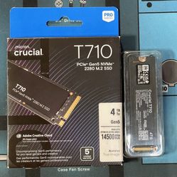 Crucial T710 PCIe Gen5 NVMe 4TB SSD